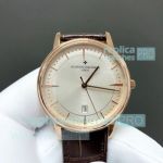 Swiss Copy Vacheron Constantin Patrimony 40mm Rose Gold Case Men's Watch 
